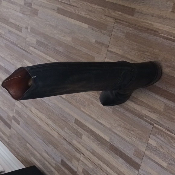 Petrie men's dressage dress boots - 10.5, regular calf, Spanish top - Picture 4 of 10